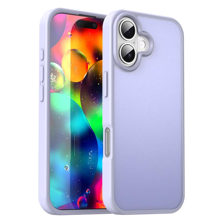 For iPhone 17 Fanying Series PC Hybrid TPU Translucent Frosted Phone Case(Lavender)
