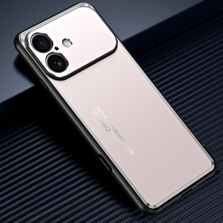 For iPhone 17 Frosted Metal Phone Case(Gold)