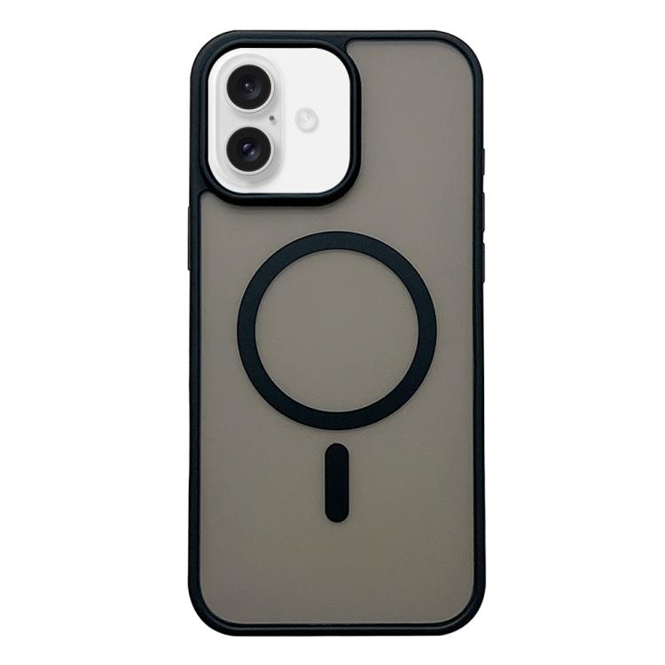 For iPhone 17 Frosted Skin Feel MagSafe Phone Case(Black)