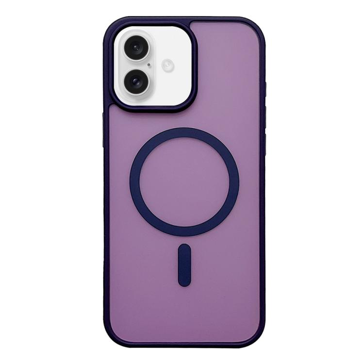 For iPhone 17 Frosted Skin Feel MagSafe Phone Case(Dark Purple)