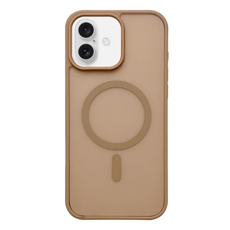 For iPhone 17 Frosted Skin Feel MagSafe Phone Case(Desert Gold)