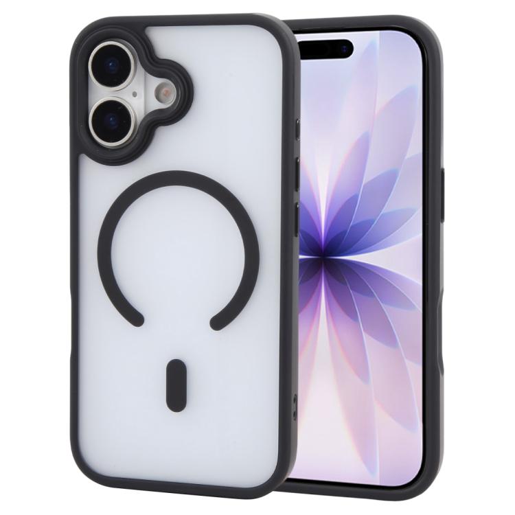 For iPhone 17 GEBEI Jazz Series Skin Feel Frosted MagSafe Phone Case(Black)