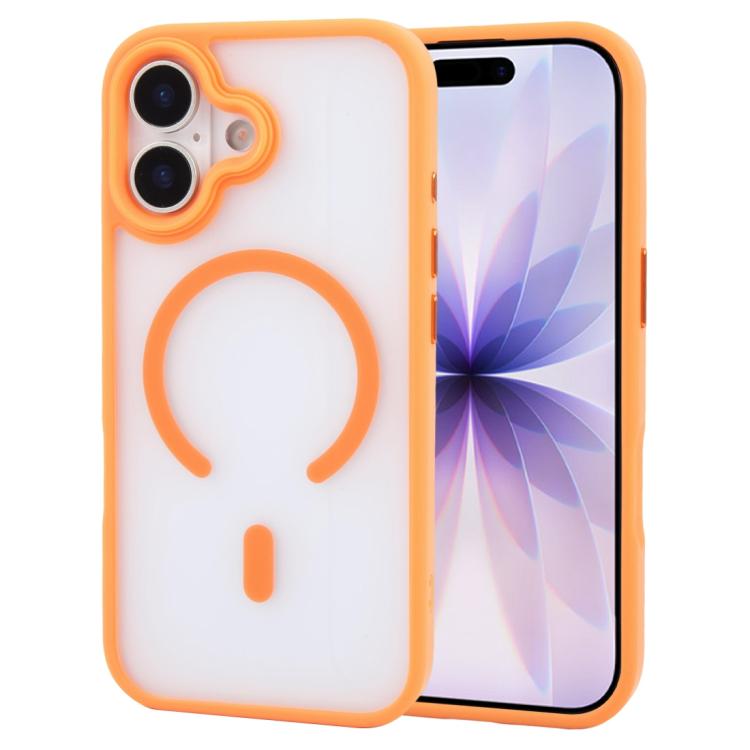 For iPhone 17 GEBEI Jazz Series Skin Feel Frosted MagSafe Phone Case(Orange)