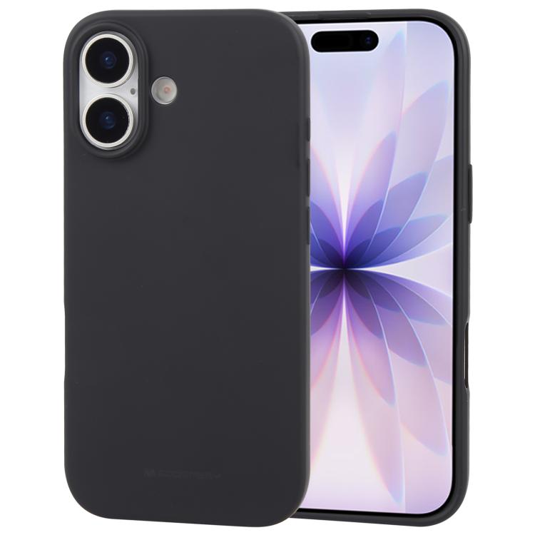 For iPhone 17 GOOSPERY SOFT FEELING Liquid TPU Soft Phone Case(Black)