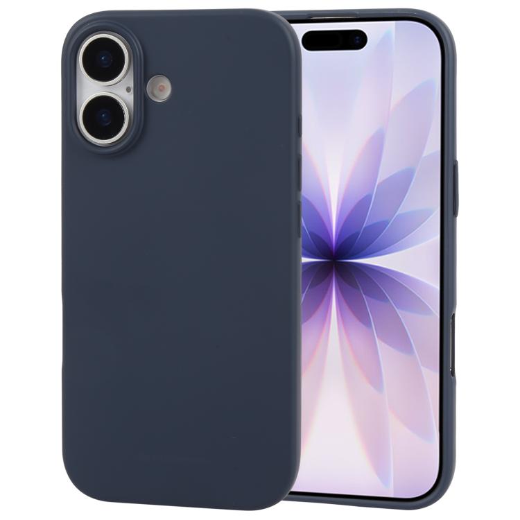 For iPhone 17 GOOSPERY SOFT FEELING Liquid TPU Soft Phone Case(Dark Blue)