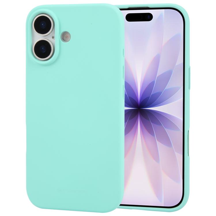 For iPhone 17 GOOSPERY SOFT FEELING Liquid TPU Soft Phone Case(Mint Green)