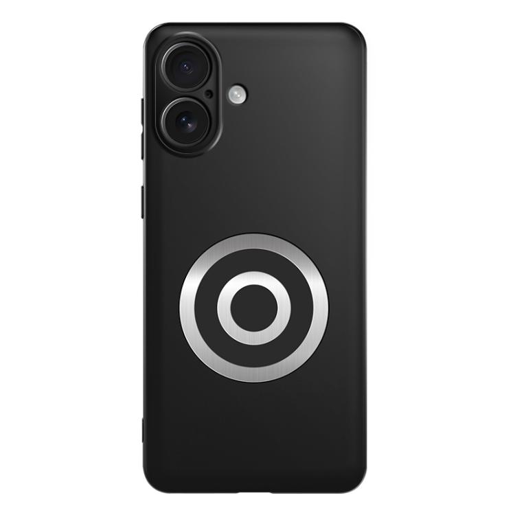 For iPhone 17 Graphene Brass Thermal Grease Cooling Frosted Magnetic Phone Case(Black)