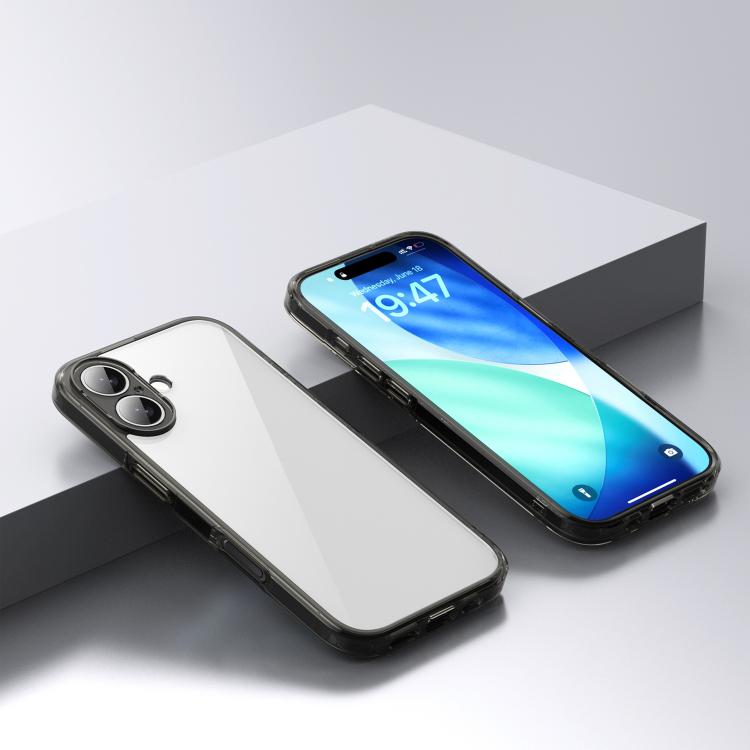 For iPhone 17 iPAKY Aurora Series Shockproof PC + TPU Protective Phone Case(Transparent Black)