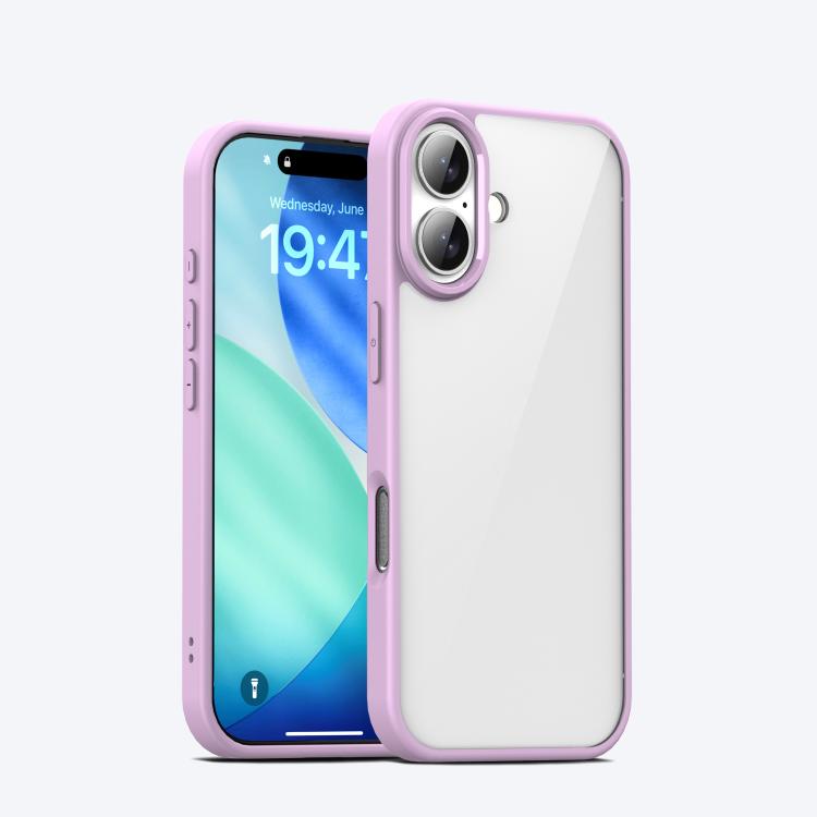 For iPhone 17 iPAKY Bright Color Series Shockproof PC+TPU Phone Case(Pink)