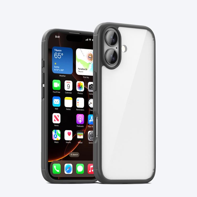 For iPhone 17 iPAKY YJ Series Transparent PC+TPU Phone Case(Grey)