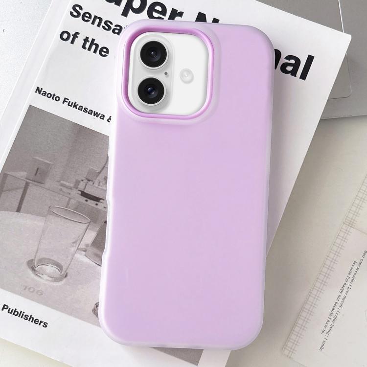 For iPhone 17 Jelly Color Matte Feel PC Hybrid TPU Phone Case(Purple)