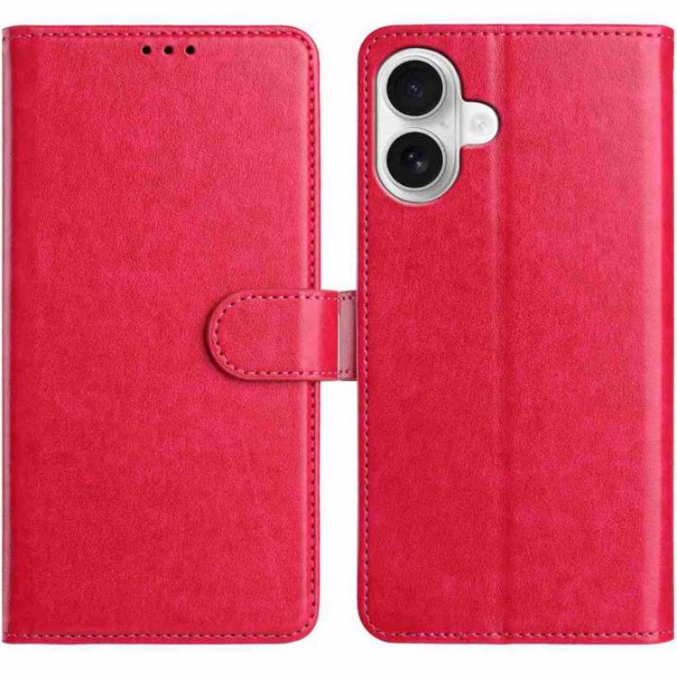 For iPhone 17 Lambskin 8-card Slot Leather Phone Case(Rose Red)