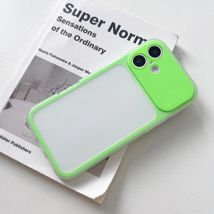 For iPhone 17 Large Window Precision Hole Skin Feel TPU Hybrid PC Phone Case(Green)