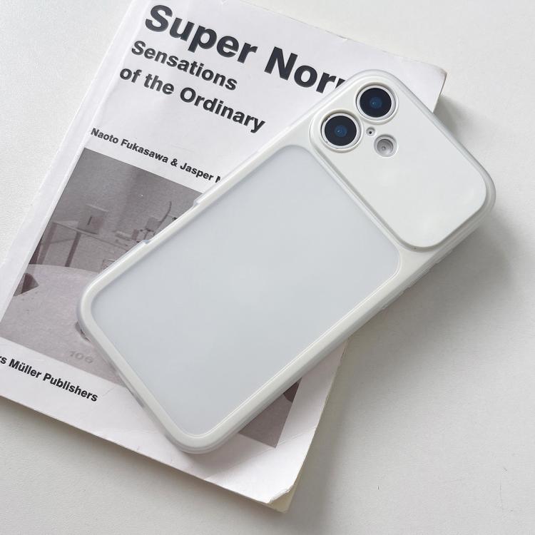 For iPhone 17 Large Window Precision Hole Skin Feel TPU Hybrid PC Phone Case(White)