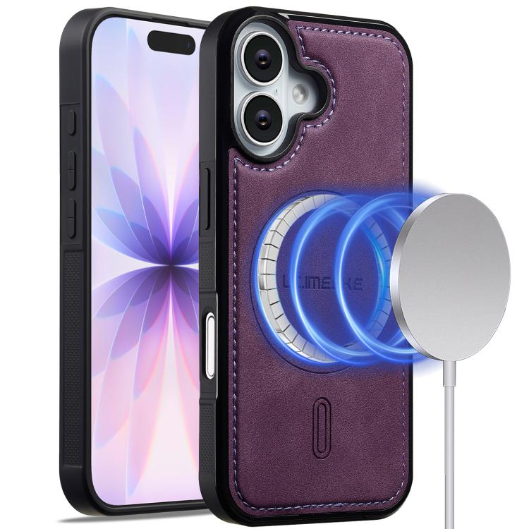 For iPhone 17 LC.IMEEKE L6 Series MagSafe Magnetic Phone Case(Purple)