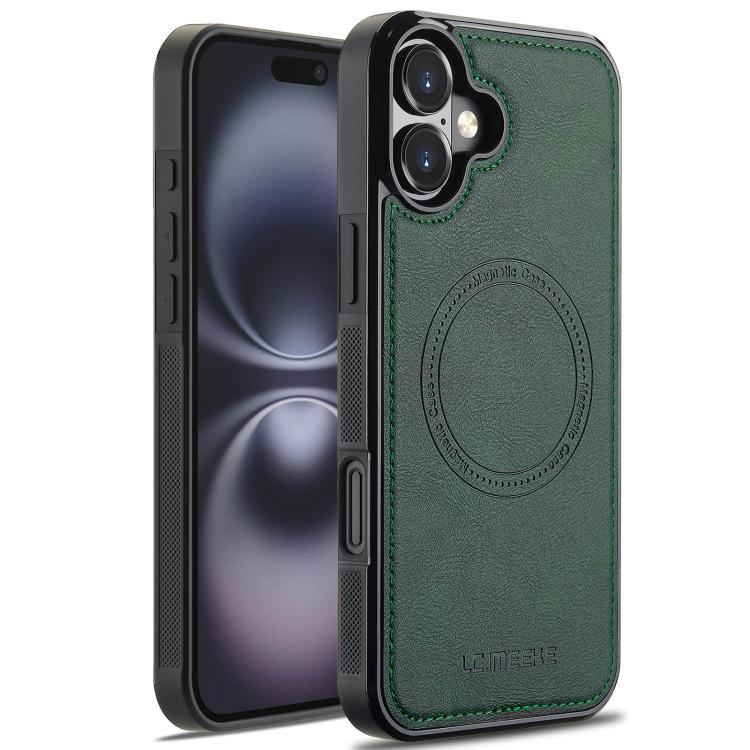 For iPhone 17 LC.IMEEKE Magsafe Phone Case(Green)