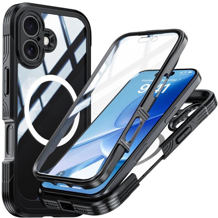 For iPhone 17 Life Waterproof MagSafe Magnetic Rugged Phone Case(Black)