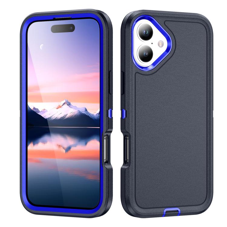For iPhone 17 Life Waterproof Rugged Phone Case(Dark Blue + Royal Blue)