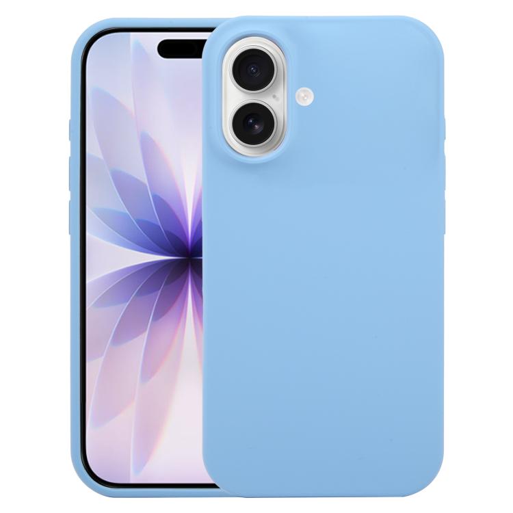 For iPhone 17 Liquid Silicone Phone Case(Azure Blue)