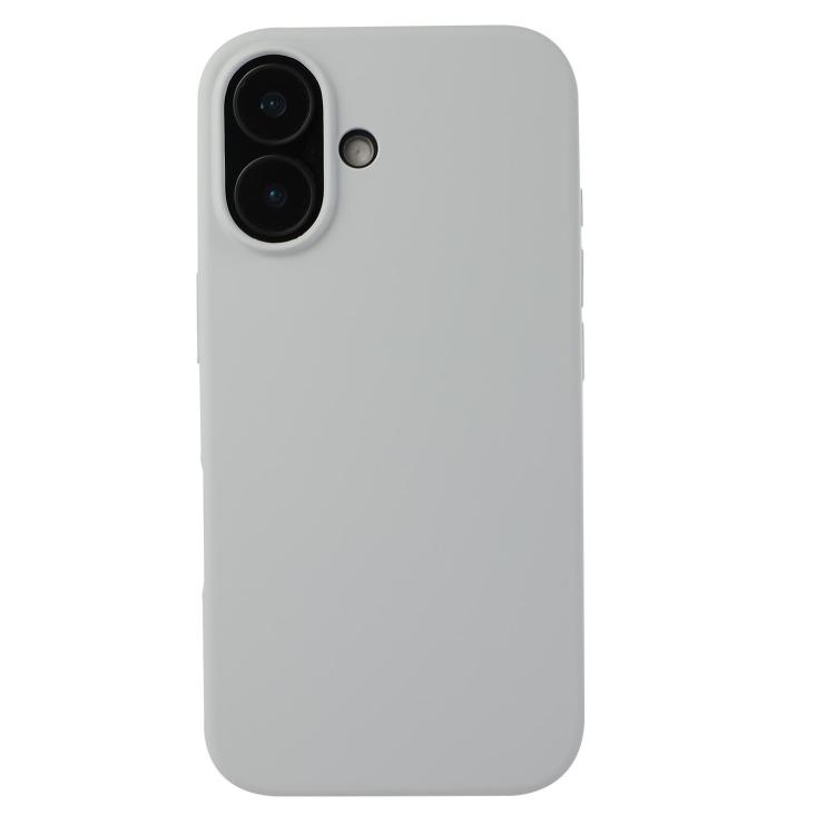 For iPhone 17 Liquid Silicone Phone Case(Blue Grey)