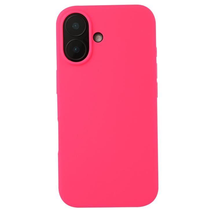 For iPhone 17 Liquid Silicone Phone Case(Brilliant Pink)