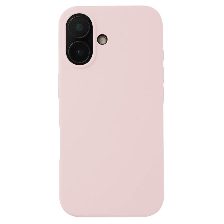 For iPhone 17 Liquid Silicone Phone Case(Grey Pink)