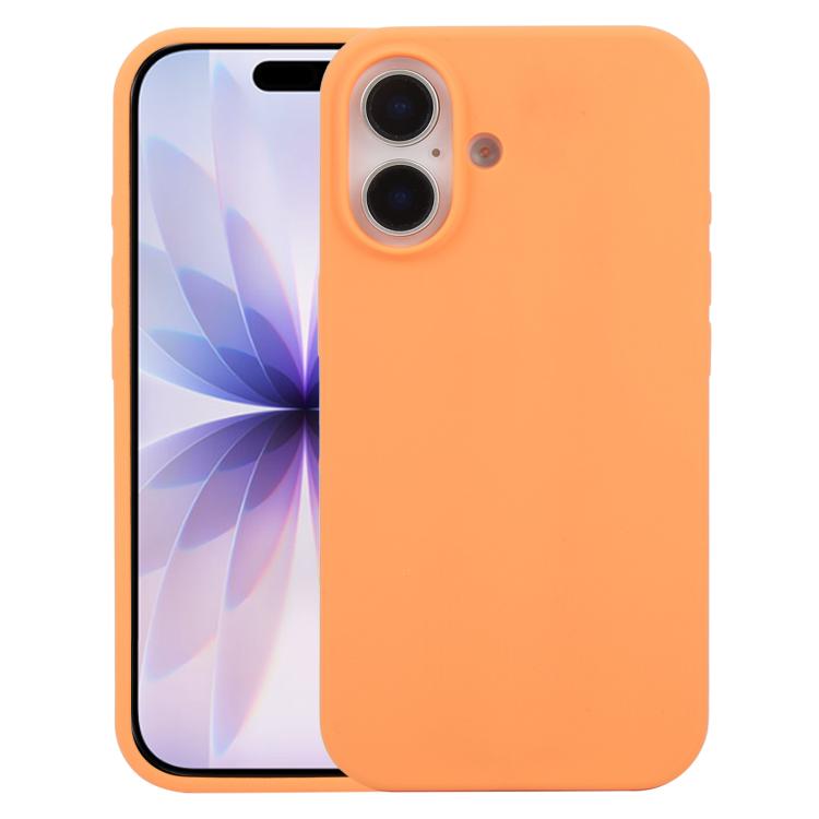 For iPhone 17 Liquid Silicone Phone Case(Orange)