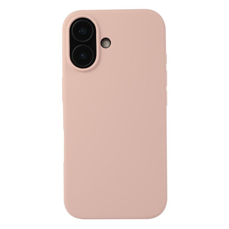 For iPhone 17 Liquid Silicone Phone Case(Sand Pink)