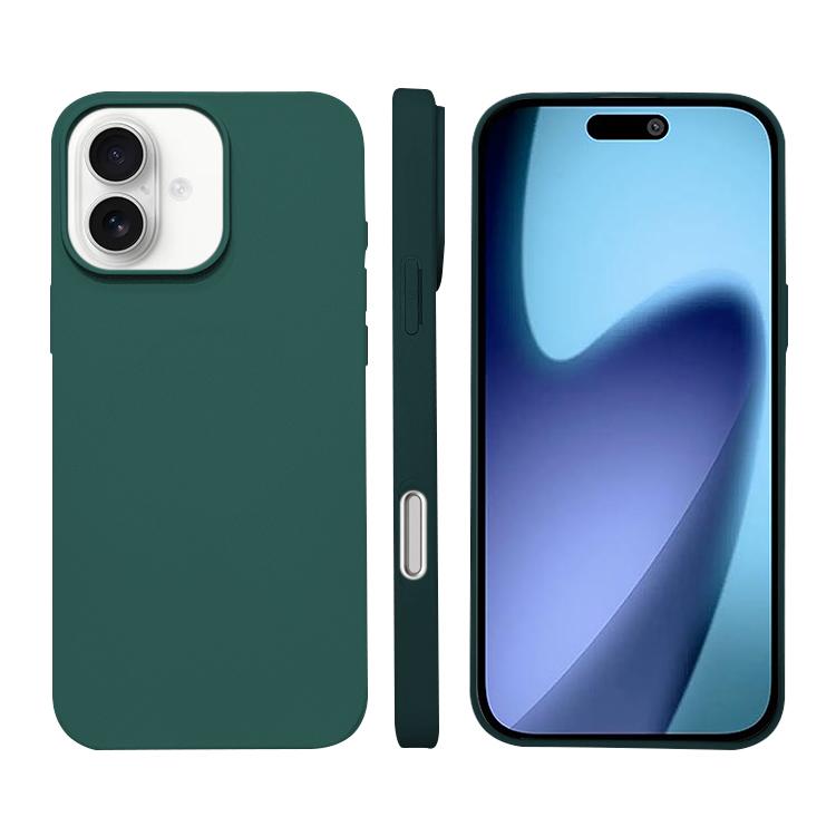 For iPhone 17 Liquid Silicone Phone MagSafe Case(Dark Green)