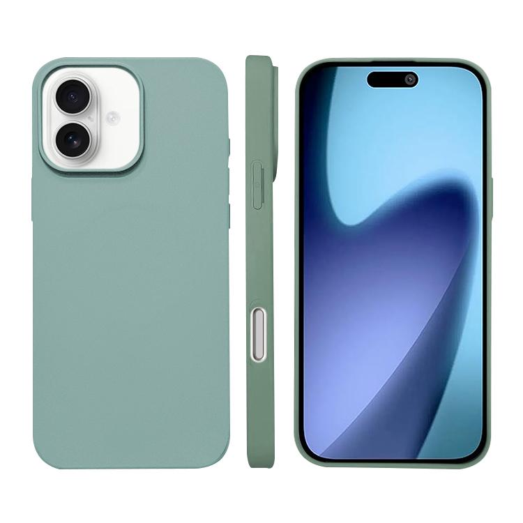 For iPhone 17 Liquid Silicone Phone MagSafe Case(Light Green)