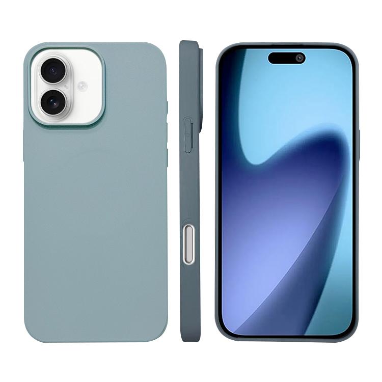 For iPhone 17 Liquid Silicone Phone MagSafe Case(Sierra Blue)