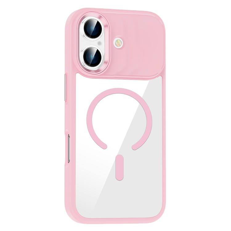For iPhone 17 MagSafe Anti-fingerprint Highly Transparent PC Phone Case(Pink)