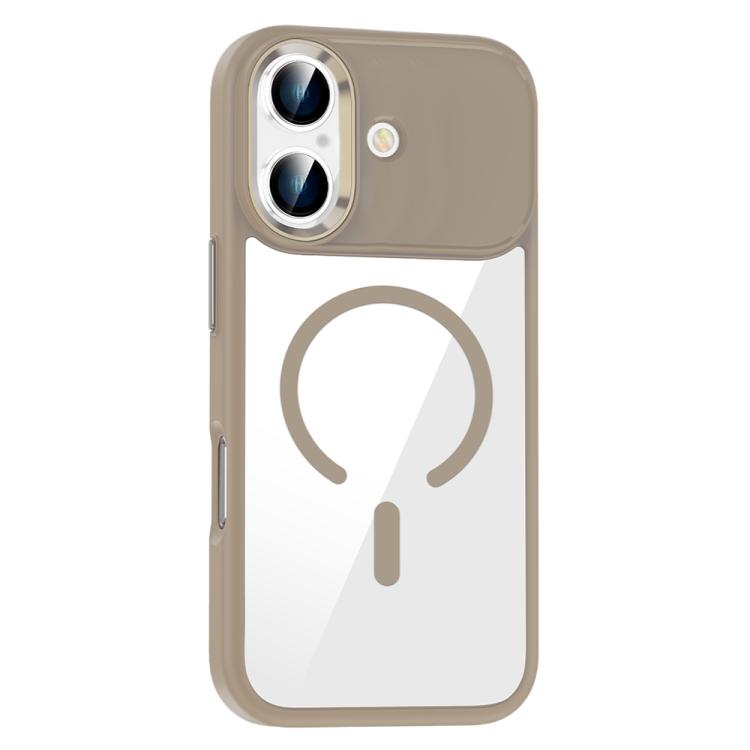 For iPhone 17 MagSafe Anti-fingerprint Highly Transparent PC Phone Case(Titanium Gold)