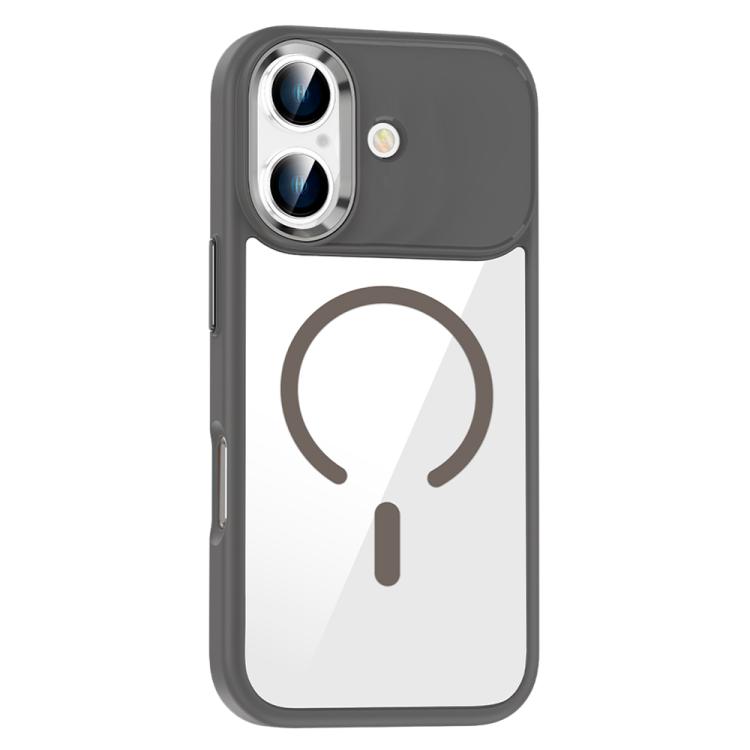 For iPhone 17 MagSafe Anti-fingerprint Highly Transparent PC Phone Case(Titanium Grey)
