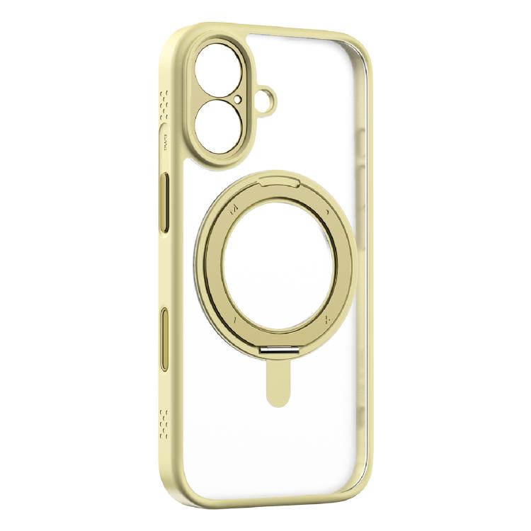 For iPhone 17  MOMAX Airbag Shockproof MagSafe Phone Case(Yellow)