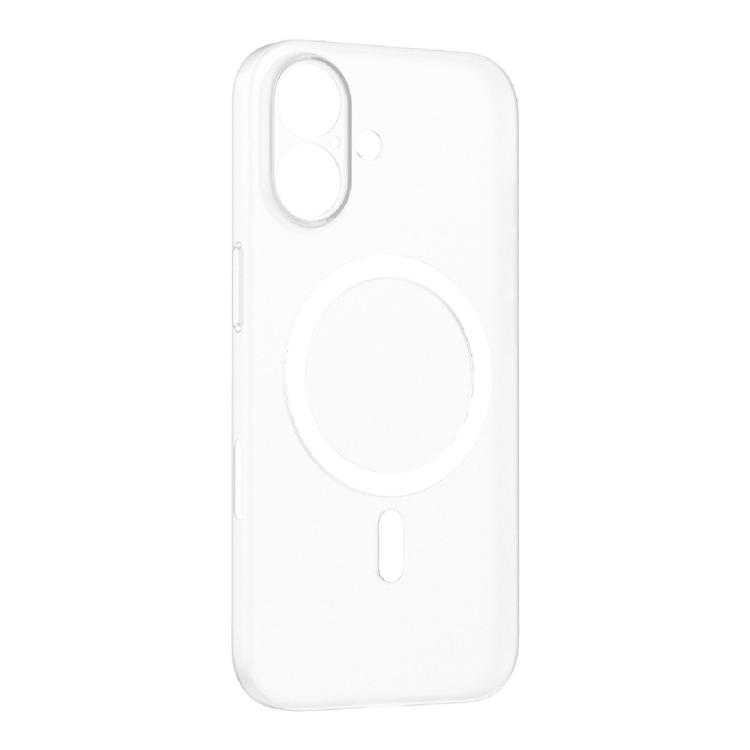For iPhone 17 MOMAX Ultra-thin Magnetic MagSafe PC Phone Case(Transparent White)