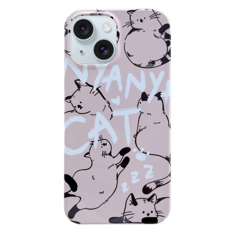 For iPhone 17 Painted Pattern PC Phone Case(CATs)