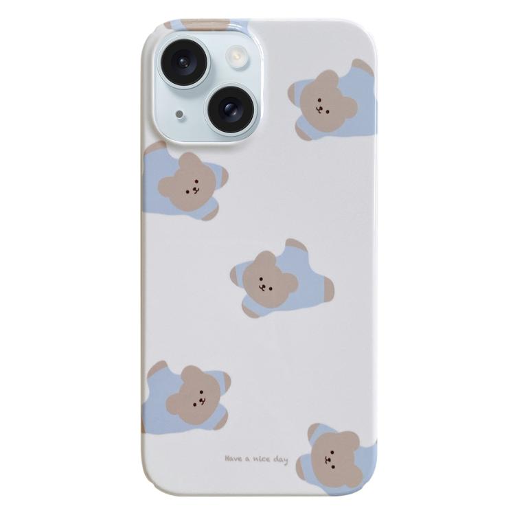 For iPhone 17 Painted Pattern PC Phone Case(Papa Bear)