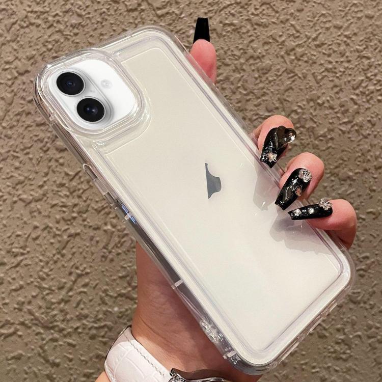 For iPhone 17 Photo Frame Airbag Shockproof TPU Phone Case(Transparent)