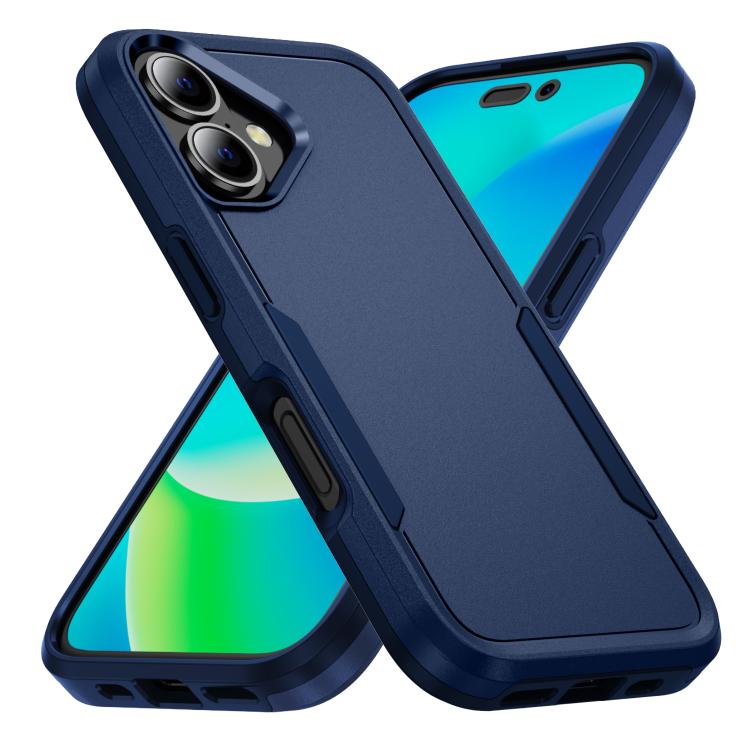 For iPhone 17 Pioneer Armor Heavy Duty PC + TPU Phone Case(Blue)
