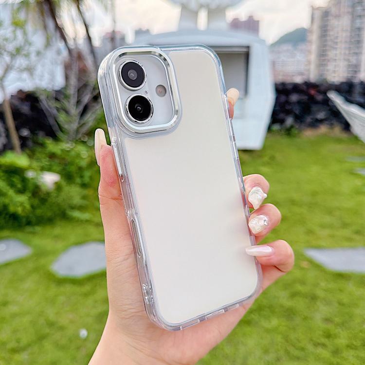 For iPhone 17 Plating Gradient Discolor Phone Case(Transparent)