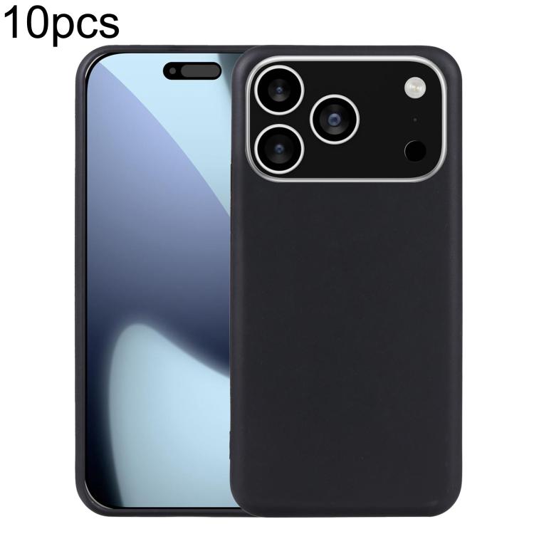 For iPhone 17 Pro 10pcs TPU Phone Case(Black)