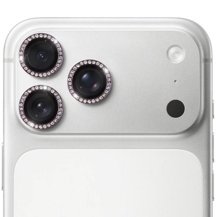 For iPhone 17 Pro 9H Point Drill Camera Lens Protector Ring(Dark Purple)