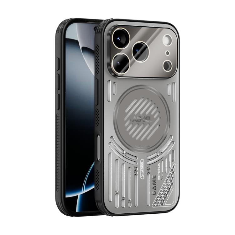 For iPhone 17 Pro ABEEL Ice Fox Series Magsafe Heat Sink Cooling Phone Case(Titanium Gray)