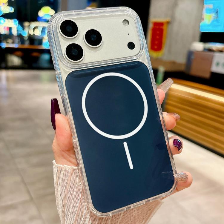For iPhone 17 Pro Acrylic MagSafe Fine Circle Magnetic Phone Case(Blue)