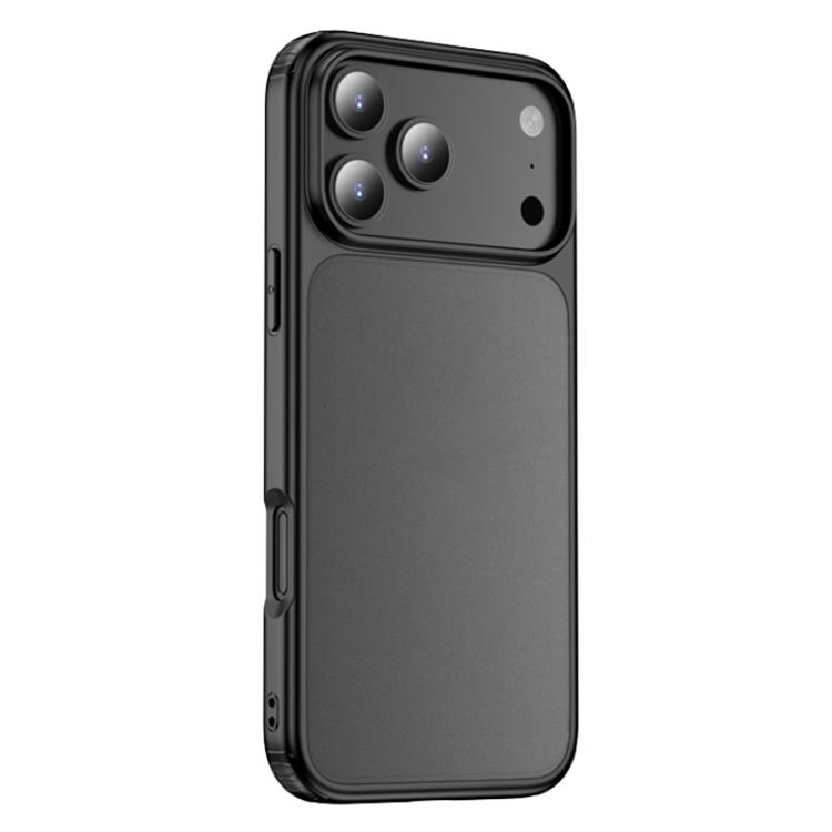 For iPhone 17 Pro Airbag Anti-fall PC Hybrid TPU Phone Case(Matte Black)
