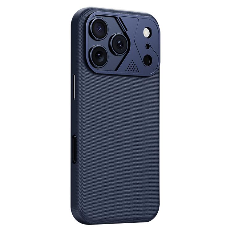 For iPhone 17 Pro Alluring Eyes Series Full Coverage Shockproof TPU Phone Case(Navy Blue)