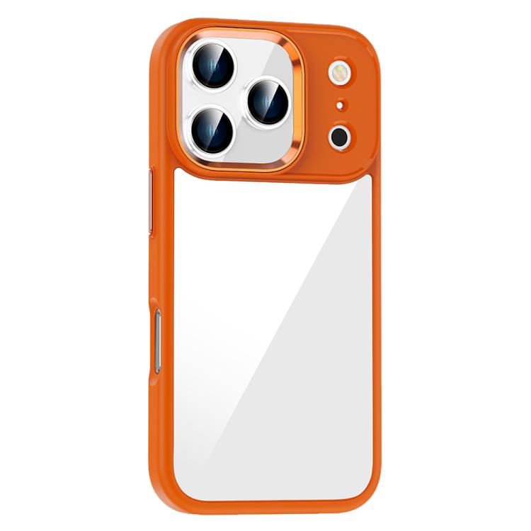 For iPhone 17 Pro Anti-fingerprint Highly Transparent PC Phone Case(Orange)