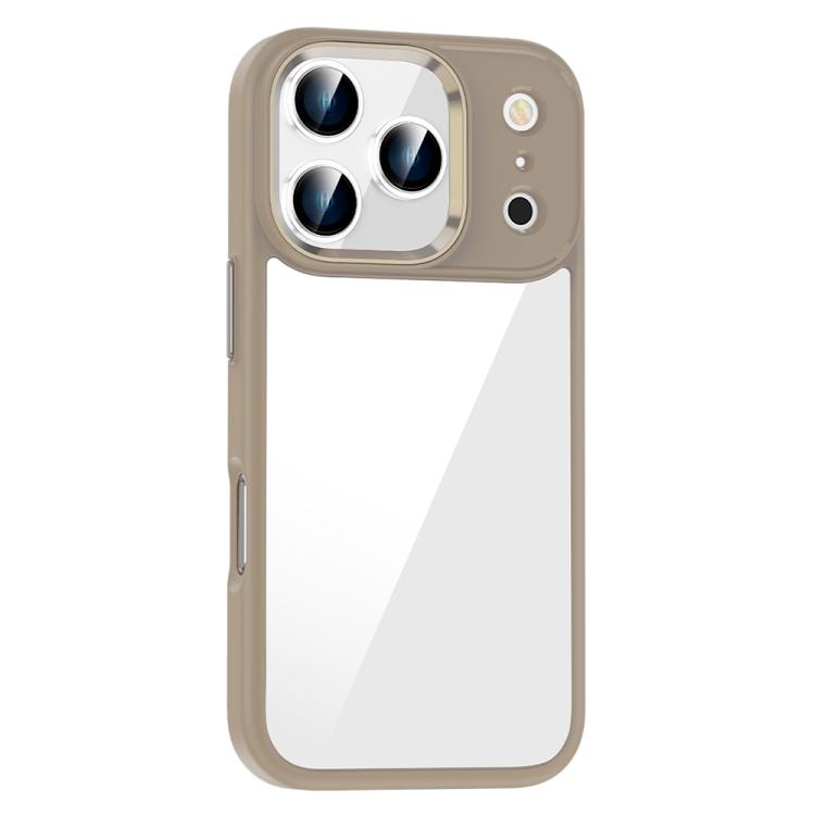For iPhone 17 Pro Anti-fingerprint Highly Transparent PC Phone Case(Titanium Gold)