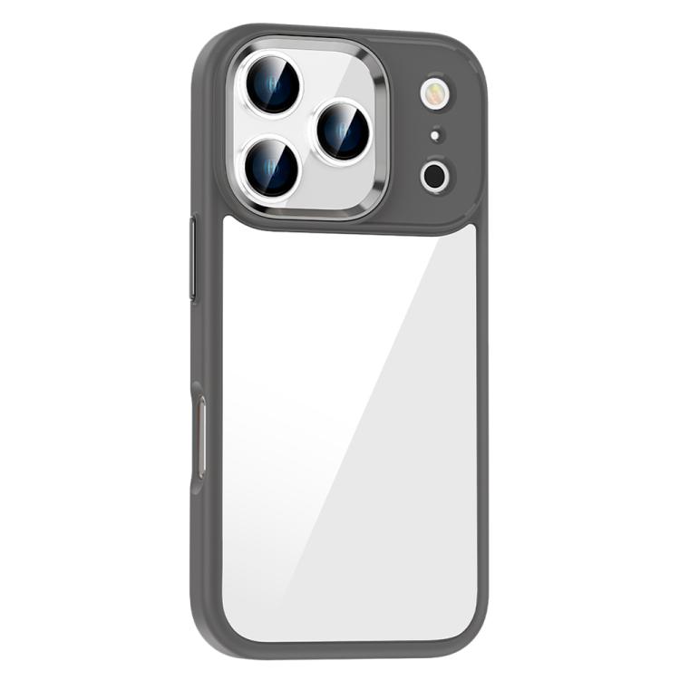 For iPhone 17 Pro Anti-fingerprint Highly Transparent PC Phone Case(Titanium Grey)